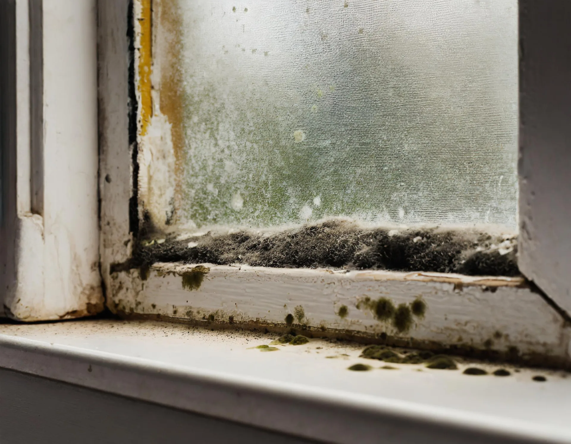 Firefly Home windowsills with damp and mould 2 Mould on window frame