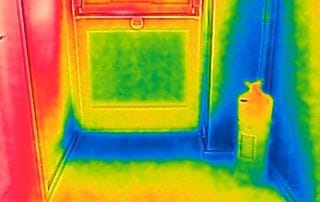 Heat loss under front door