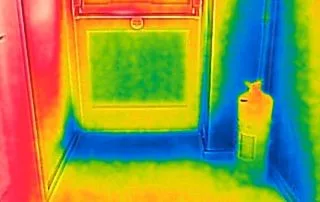 Heat loss under front door