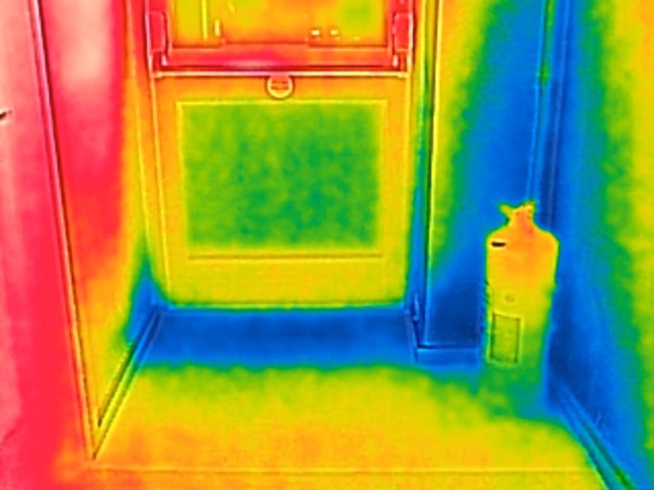 Heat loss under front door