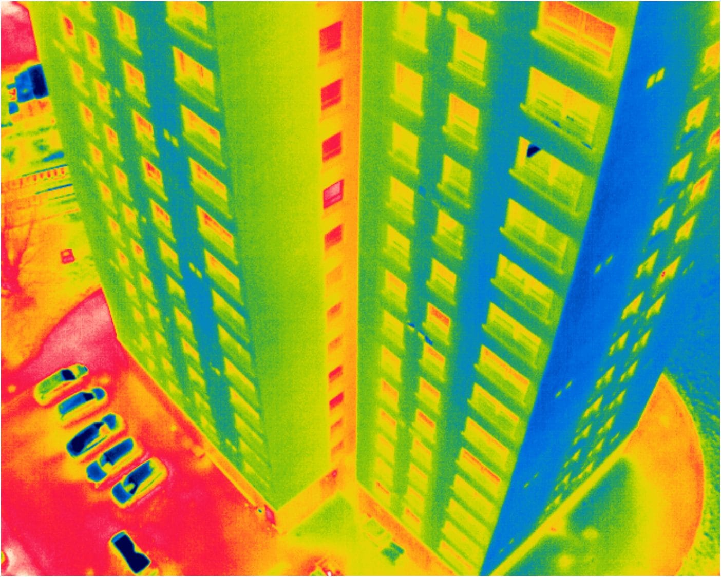 Multi Story Flats Thermography Survey thermogram