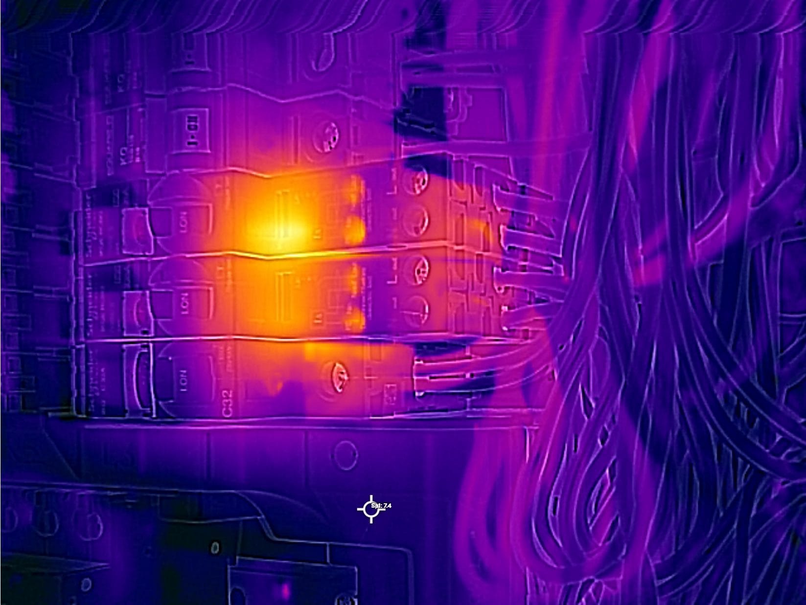 Electrical Distribution Board Thermal Inspection Warming RCBO Breaker